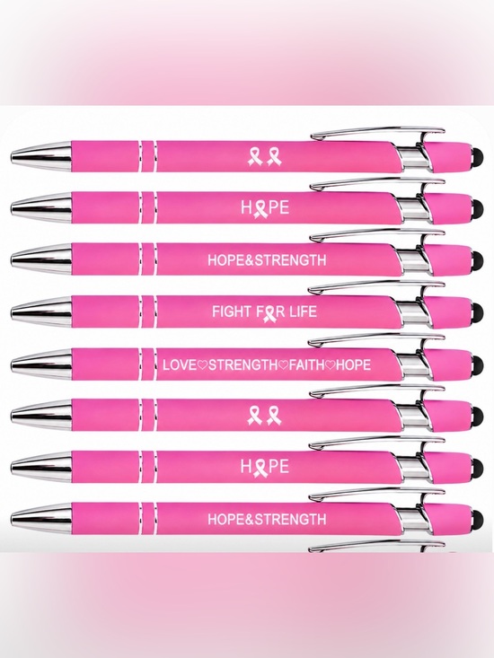 Other - BUY NOW - Random Mix of 5 Breast Cancer Awareness Stylus Pens